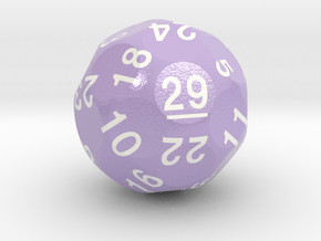 d29 Sphere Dice "Leap Die" (Purple) in Smooth Full Color Nylon 12 (MJF)