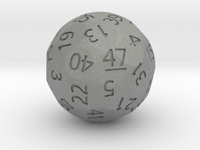d47 Sphere Dice (Regular Edition) in Gray PA12