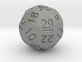 d29 Sphere Dice (Regular Edition) in Gray PA12