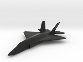 HAL AMCA Stealth Fighter (2021 Production Model) in Black Premium Versatile Plastic: 6mm