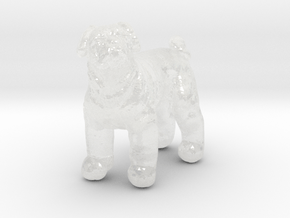 Pug 1:87 Standing Male in Clear Ultra Fine Detail Plastic