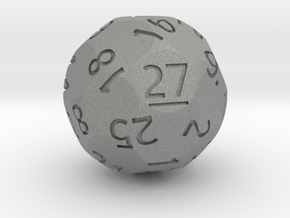d27 Sphere Dice (Regular Edition) in Gray PA12