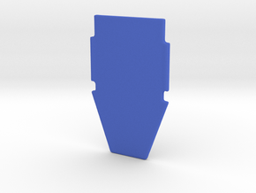 Mirror Shield LC Back - 1/3 Parts in Blue Smooth Versatile Plastic
