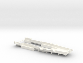 1/600 H Klasse Carrier Hangar Deck Front in White Smooth Versatile Plastic