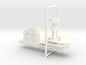 1/600 H Klasse Carrier Island in White Smooth Versatile Plastic