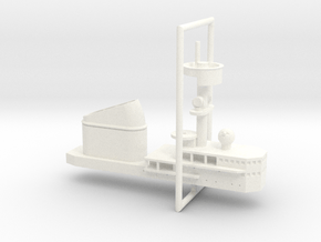 1/700 H Klasse Carrier Island in White Smooth Versatile Plastic