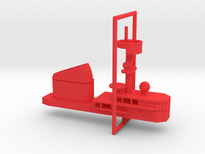 1/700 H Klasse Carrier Island in Red Smooth Versatile Plastic