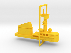 1/700 H Klasse Carrier Island in Yellow Smooth Versatile Plastic