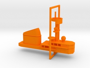 1/700 H Klasse Carrier Island in Orange Smooth Versatile Plastic