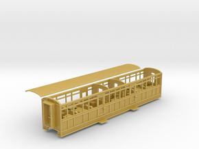 Ffestiniog Rly Barn 3rd/1st coach NO.106/7 rebuilt in Tan Fine Detail Plastic