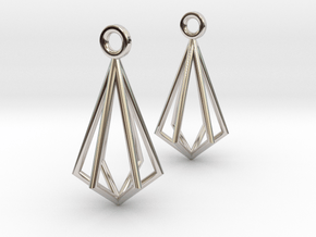 Cage Earring in Platinum
