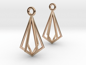 Cage Earring in 9K Rose Gold 