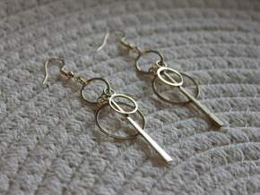 Etta Earrings in Polished Brass (Interlocking Parts)