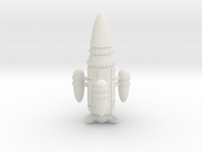 R-Rocket "Jupiter"-Class Medium in White Natural Versatile Plastic