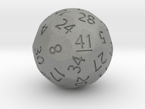 d41 Sphere Dice (Regular Edition) in Gray PA12