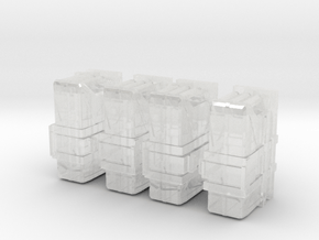 1/35 Jerry cans (back) for Panther tank in Clear Ultra Fine Detail Plastic