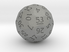 d53 Sphere Dice (Regular Edition) in Gray PA12