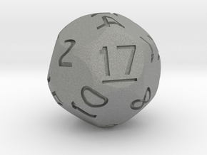 d17 Sphere Dice (Regular Edition) in Gray PA12