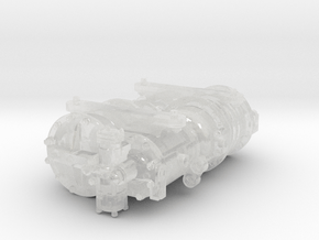 Cross Compound Air Pump in Clear Ultra Fine Detail Plastic: 1:20