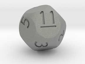 d11 Sphere Dice (Regular Edition) in Gray PA12