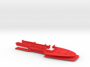1/400 HMAS Melbourne (1971) Foredeck in Red Smooth Versatile Plastic