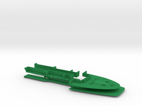 1/400 HMAS Melbourne (1971) Foredeck in Green Smooth Versatile Plastic