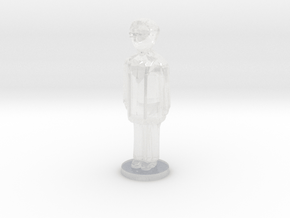 Thin Clergyman in Clear Ultra Fine Detail Plastic