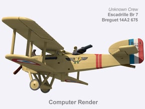 Breguet 14A2 #675 (full color) in Natural Full Color Nylon 12 (MJF)