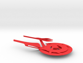 Constitution Class 32nd C. Jointed / 8.9cm - 3.5in in Red Smooth Versatile Plastic