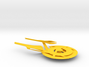 Constitution Class 32nd C. Jointed / 8.9cm - 3.5in in Yellow Smooth Versatile Plastic