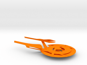 Constitution Class 32nd C. Jointed / 8.9cm - 3.5in in Orange Smooth Versatile Plastic