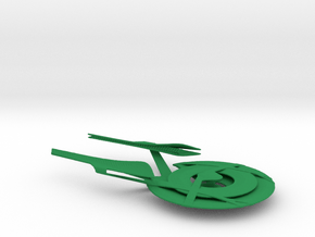 Constitution Class 32nd C. Jointed / 8.9cm - 3.5in in Green Smooth Versatile Plastic
