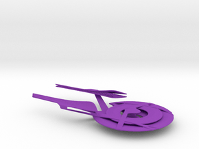 Constitution Class 32nd C. Jointed / 8.9cm - 3.5in in Purple Smooth Versatile Plastic