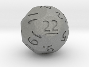 d22 Sphere Dice (Regular Edition) in Gray PA12