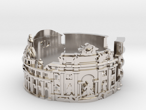 Rome - Skyline Cityscape Ring in Platinum: 6 / 51.5