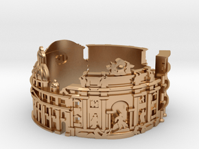 Rome - Skyline Cityscape Ring in Polished Bronze: 6 / 51.5