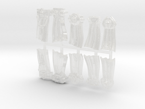 Angels of Defiance Tabards x 10 in Clear Ultra Fine Detail Plastic