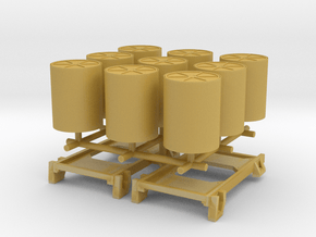 1/72 DKM Schnellboot Stern Depth Charges Racks Set in Tan Fine Detail Plastic