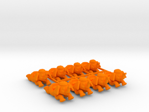 JUMPIN' JUMBOS - Tub (x8) in Orange Smooth Versatile Plastic