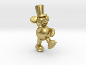 JUMPIN' JUMBOS - Mouse Statue in Natural Brass