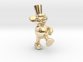 JUMPIN' JUMBOS - Mouse Statue in 14k Gold Plated Brass