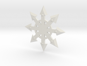 side door chaos star in White Natural Versatile Plastic