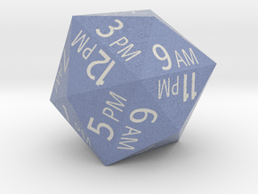 d24 Time of Day Dice (12-Hour) in Matte High Definition Full Color