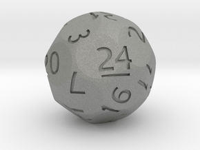 d24 Sphere Dice (Regular Edition) in Gray PA12