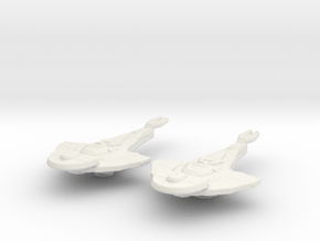 Cardassian Galor Class (Type 3) 1/10000 AW x2 in White Natural Versatile Plastic