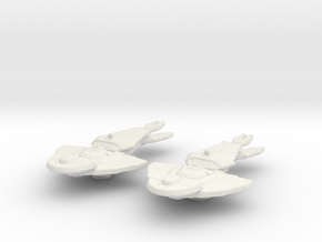 Cardassian Keldon Class 1/10000 Attack Wing x2 in White Natural Versatile Plastic