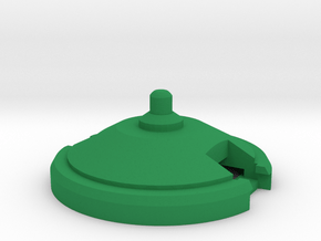 Beyblade SG Semi-Flat Base | Bakuten Compatible in Green Processed Versatile Plastic