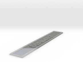 Nameplate Bismarck (20 cm) in Clear Ultra Fine Detail Plastic