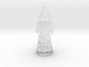 The Nun miniature model fantasy games dnd rpg  in Clear Ultra Fine Detail Plastic