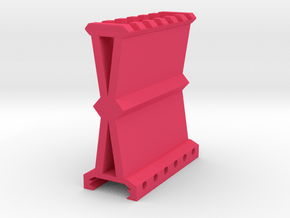 Type X1 Picatinny Riser (2.75" Rise) (6-Slots) in Pink Smooth Versatile Plastic
